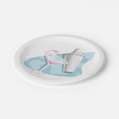 マルティーニガラス及びシェーカー ペーパープレート (アングル)