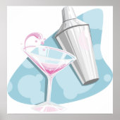 マルティーニガラス及びシェーカー ポスター (正面)