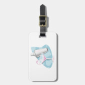 マルティーニガラス及びシェーカー ラゲッジタグ (正面縦)