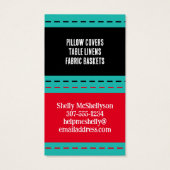 マルティーニガラス針及び糸裁縫ギフトラベル (裏面)