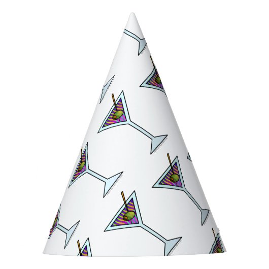 マルティーニガラス パーティーハット (正面)