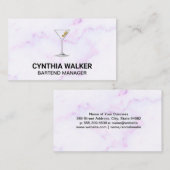 マルティーニガラス | 大カラフル理石 名刺 (正面/裏面)