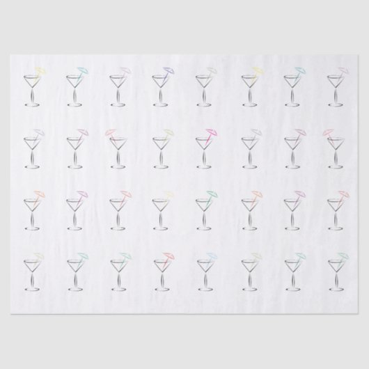 マルティーニクールで粋なガラス 薄葉紙 (正面)