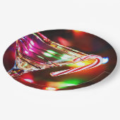 マルティーニグラスにキャンディーケーン ペーパープレート (アングル)