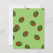 マルティーニグラスウィズオリーブズ招待状 招待状 (裏面)