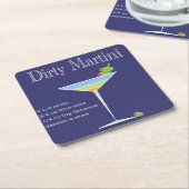 マルティーニコースターズ スクエアペーパーコースター (アングル)