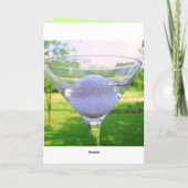 マルティーニゴルフボールハッピーバースデーカード カード (裏面)