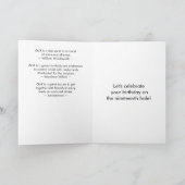 マルティーニゴルフボール誕生日 カード (内部)