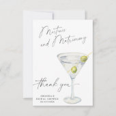 マルティーニサンキューブライダルシャワー サンキューカード (正面)