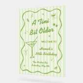 マルティーニテーマバースデーパーティー アクリルサイン (傾斜)