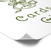 マルティーニトイレボウブライダルシャワーカードとギフト ポスター (角)