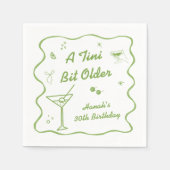 マルティーニバースデーパーティーテーマ スタンダードカクテルナプキン (正面)