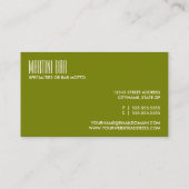 マルティーニバー名刺 名刺 (裏面)