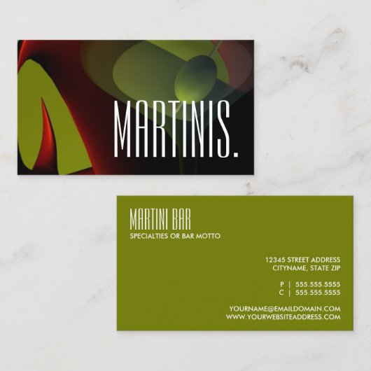マルティーニバー名刺 名刺 (正面/裏面)