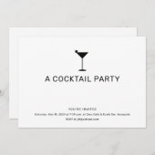 マルティーニパーティー 招待状 (正面/裏面)