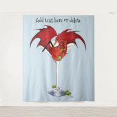 マルティーニファンタジーレッドドラゴン タペストリー (正面)