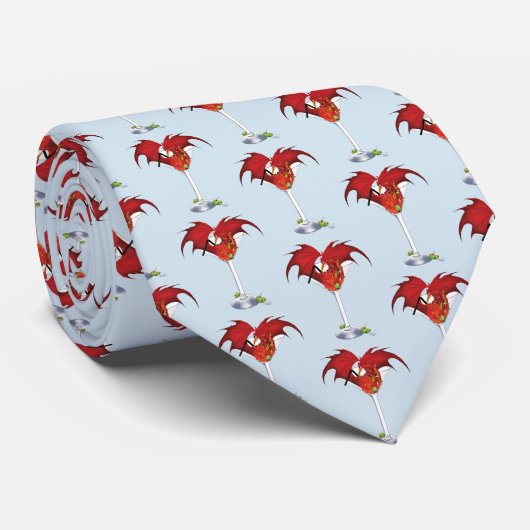 マルティーニファンタジーレッドドラゴン ネクタイ (ロール)