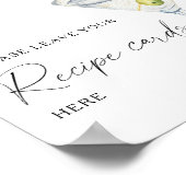 マルティーニブライダルシャワーあなたのレシピカードはこちら ポスター (角)