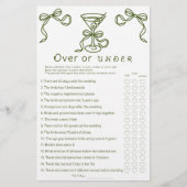 マルティーニブライダルシャワーオーバーまたはゲーム中 (正面)