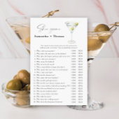 マルティーニブライダルシャワーシューゲーム