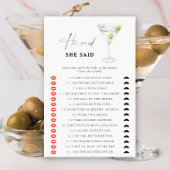 マルティーニブライダルシャワー彼は彼女はゲームを言った