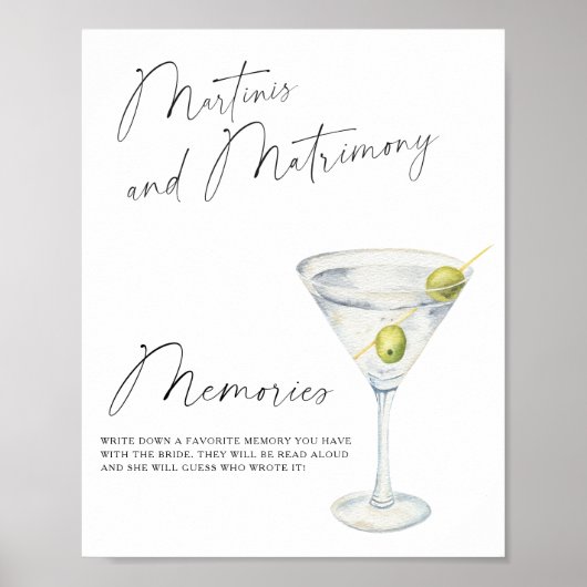 マルティーニブライダルシャワー思い出と花嫁 ポスター (正面)