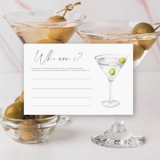 マルティーニブライダルシャワー私のゲーム 便箋