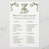 マルティーニブライダルシャワー財布ゲームの中に何があるか (正面)