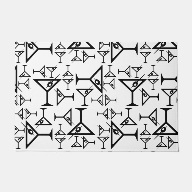 マルティーニメガネカスタム背景色 ドアマット (正面)