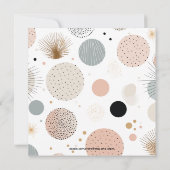 マルティーニレトロ |赤面ピンク |アイボリー |パターン 招待状 (裏面)