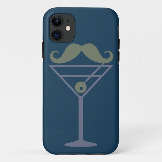 マルティーニ口ひげカスタムiPhoneケース Case-Mate iPhoneケース (裏面)
