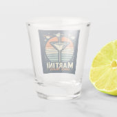 マルティーニ宇宙トラベルリフトオフロゴ ショットグラス (裏面)