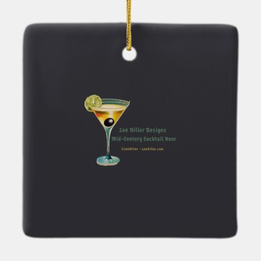 マルティーニ宇宙トラベル1957宇宙エージロゴ セラミックオーナメント (裏面)