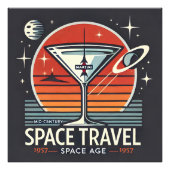 マルティーニ宇宙トラベル1957宇宙エージロゴ フォトプリント            (正面)