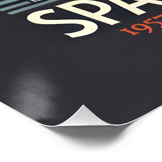 マルティーニ宇宙トラベル1957宇宙エージロゴ ポスター (コーナー)