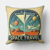 マルティーニ宇宙トラベル1957新しい世界のロゴ クッション (裏面)