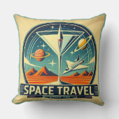マルティーニ宇宙トラベル1957新しい世界のロゴ クッション (正面)
