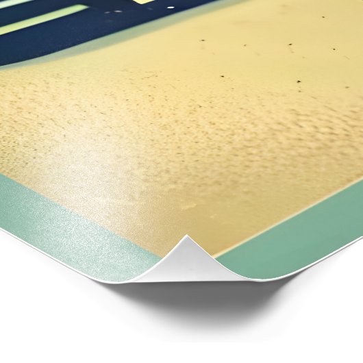 マルティーニ宇宙トラベル1957新しい世界のロゴ フォトプリント (角)