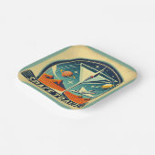 マルティーニ宇宙トラベル1957新しい世界のロゴ ペーパープレート (傾斜あり)