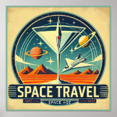 マルティーニ宇宙トラベル1957新しい世界のロゴ ポスター (正面)