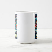 マルティーニ宇宙旅行ポスターローグ宇宙ポート コーヒーマグカップ (中央)