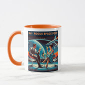 マルティーニ宇宙旅行ポスターローグ宇宙ポート マグカップ (左)