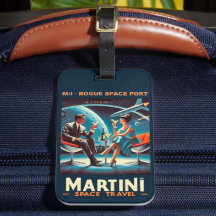 マルティーニ宇宙旅行ポスターローグ宇宙ポート