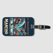 マルティーニ宇宙旅行ポスターローグ宇宙ポート ラゲッジタグ (正面横)