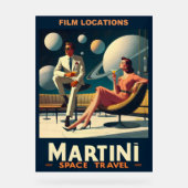 マルティーニ宇宙旅行ポスター撮影地 アクリルサイン (正面)