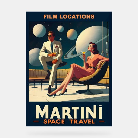 マルティーニ宇宙旅行ポスター撮影地 アクリルサイン (正面)