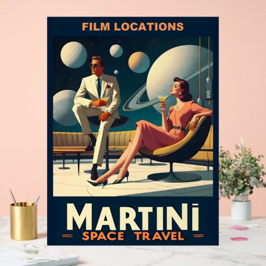 マルティーニ宇宙旅行ポスター撮影地 アクリルサイン (ウェディング)