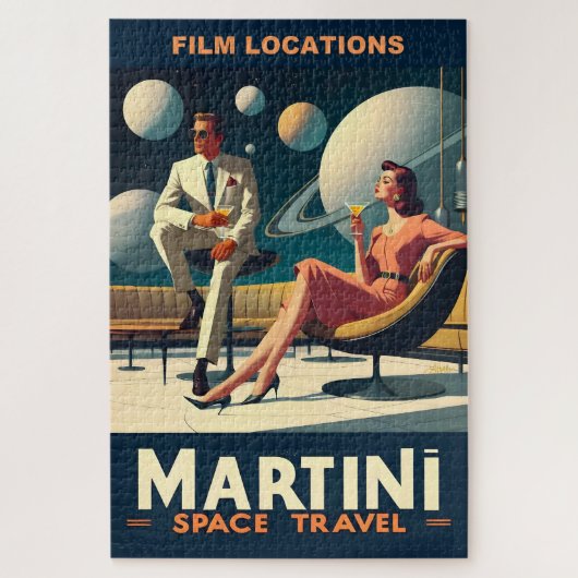 マルティーニ宇宙旅行ポスター撮影地 ジグソーパズル (縦)