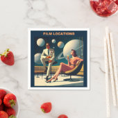 マルティーニ宇宙旅行ポスター撮影地 スタンダードカクテルナプキン (インサイチュ)