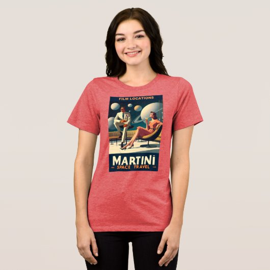 マルティーニ宇宙旅行ポスター撮影地 トライブレンドＴシャツ (正面全面)